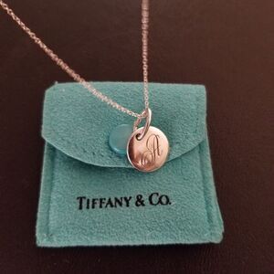Tiffany & Co. Initial Letter 'A' Necklace